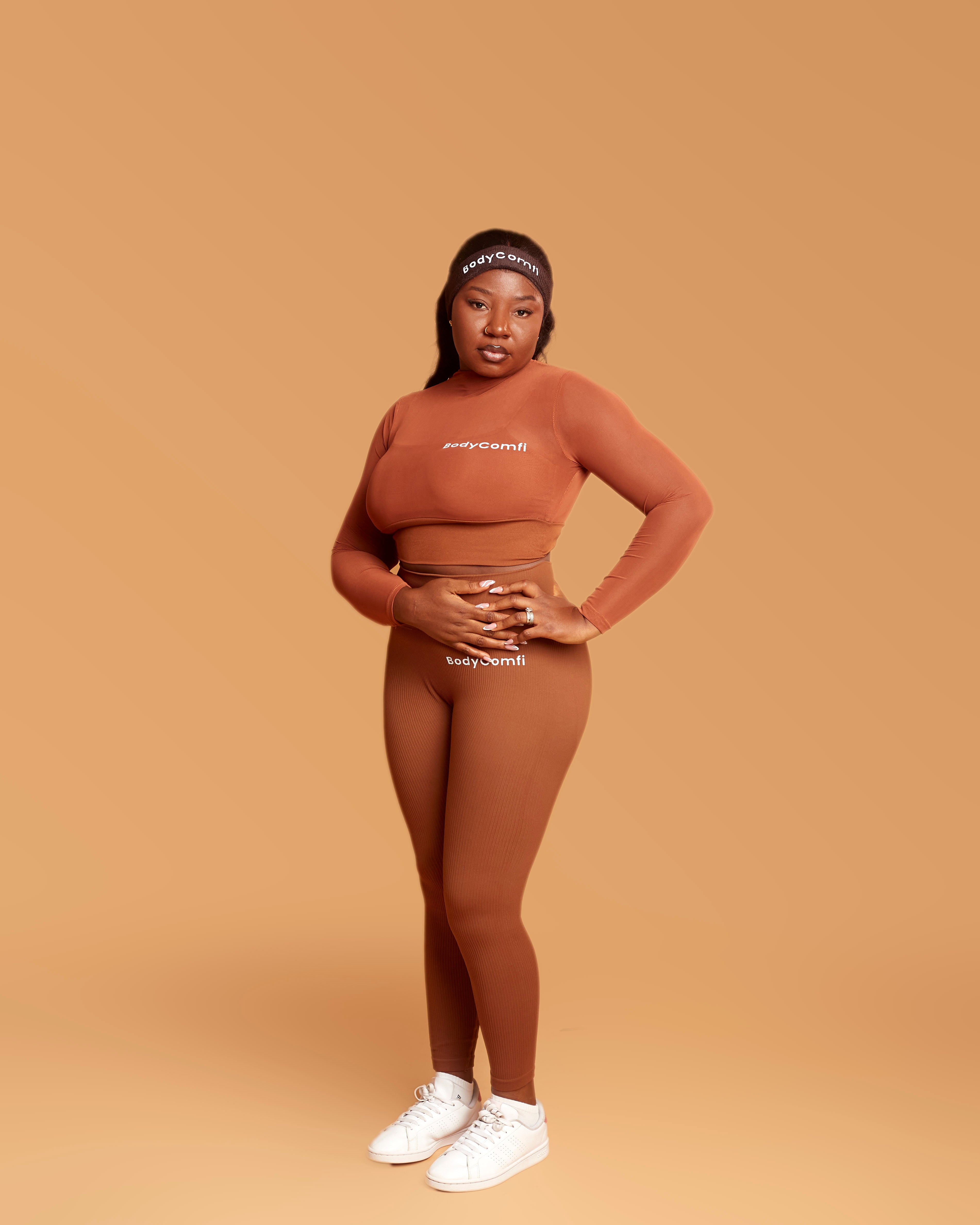 Scrunch Coffee Brown Leggings